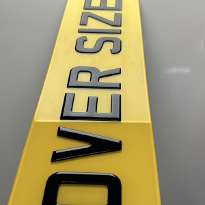Oversize Rear Number Plate