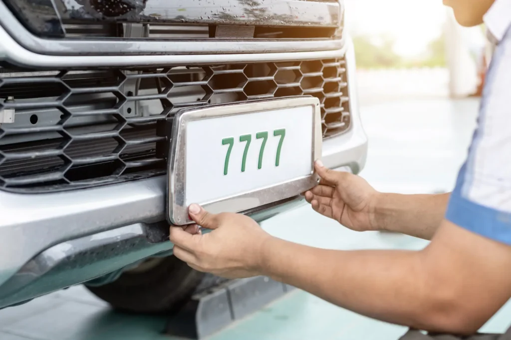 Swapping of Number Plates